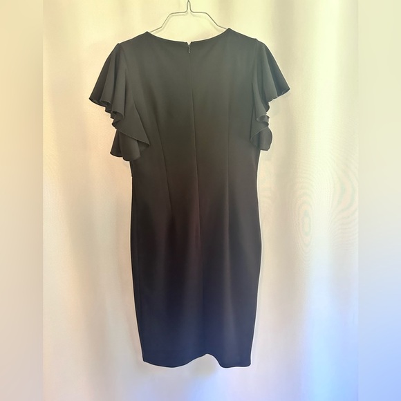 IHOT Black Wrap Dress With Butterfly Sleeves - Picture 2 of 8